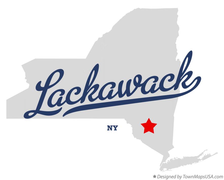 Map of Lackawack New York NY