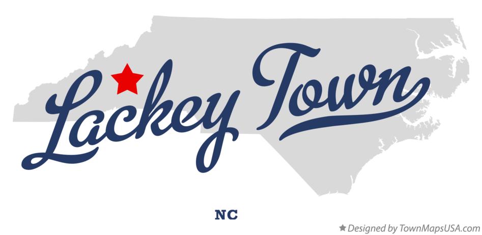 Map of Lackey Town North Carolina NC
