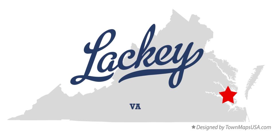 Map of Lackey Virginia VA