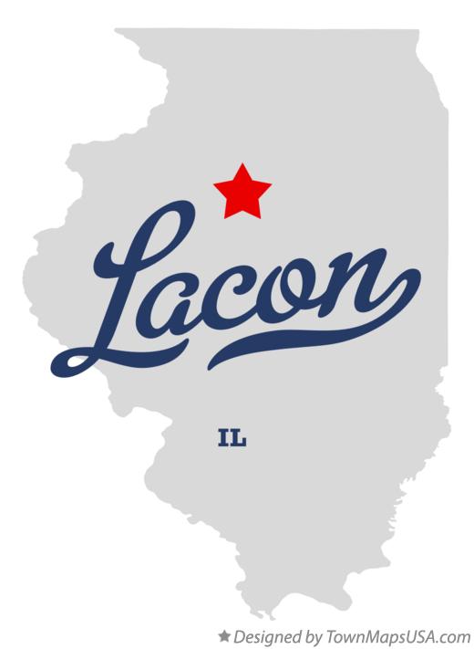 Map of Lacon Illinois IL