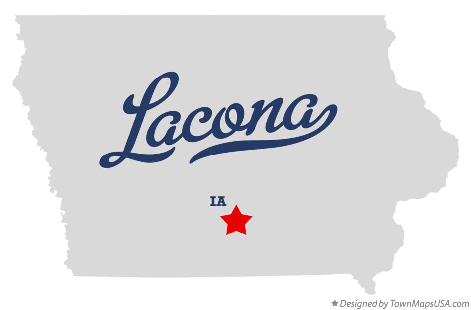 Map of Lacona Iowa IA