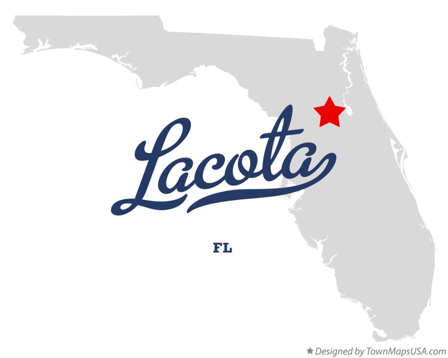 Map of Lacota Florida FL