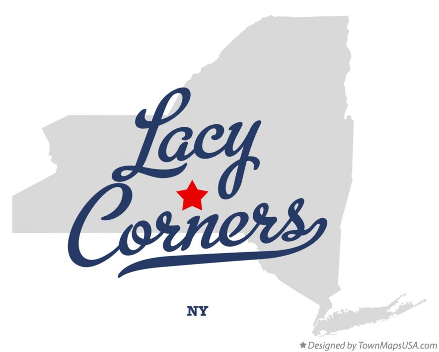 Map of Lacy Corners New York NY