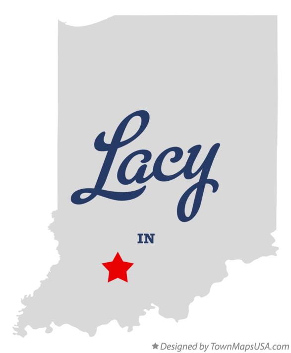 Map of Lacy Indiana IN