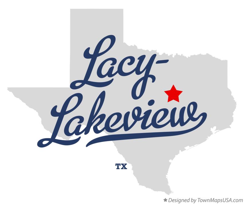 Map of Lacy-Lakeview Texas TX