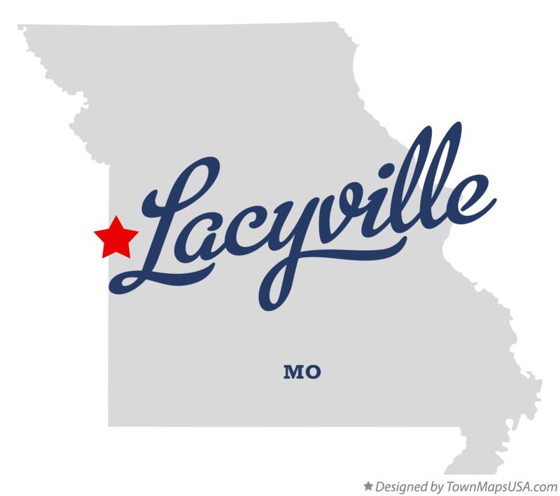 Map of Lacyville Missouri MO