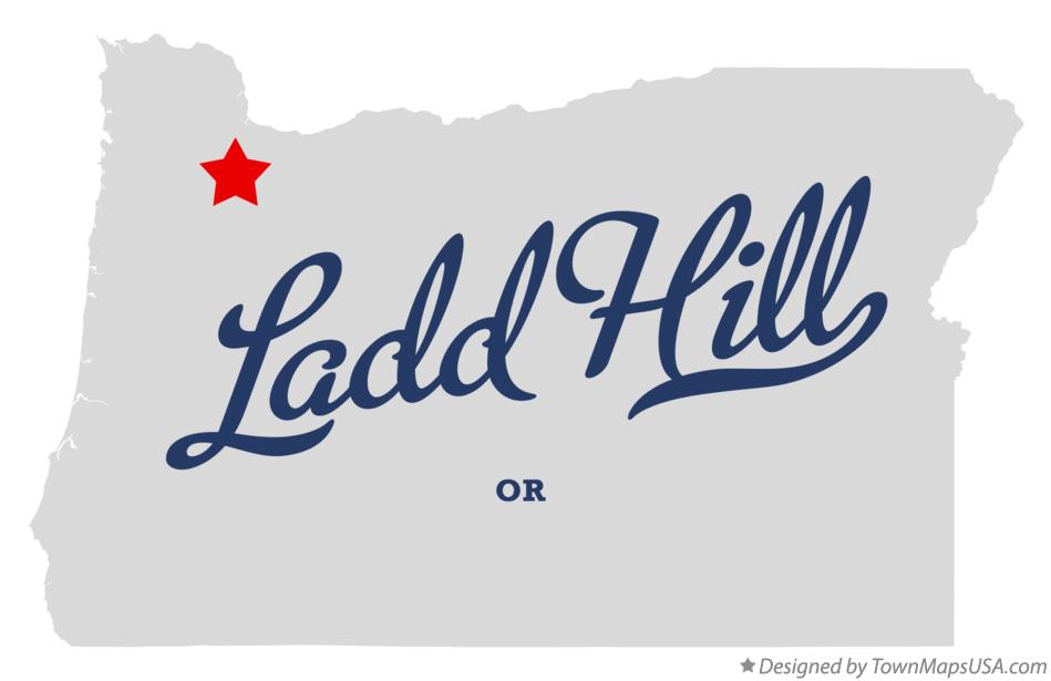 Map of Ladd Hill Oregon OR