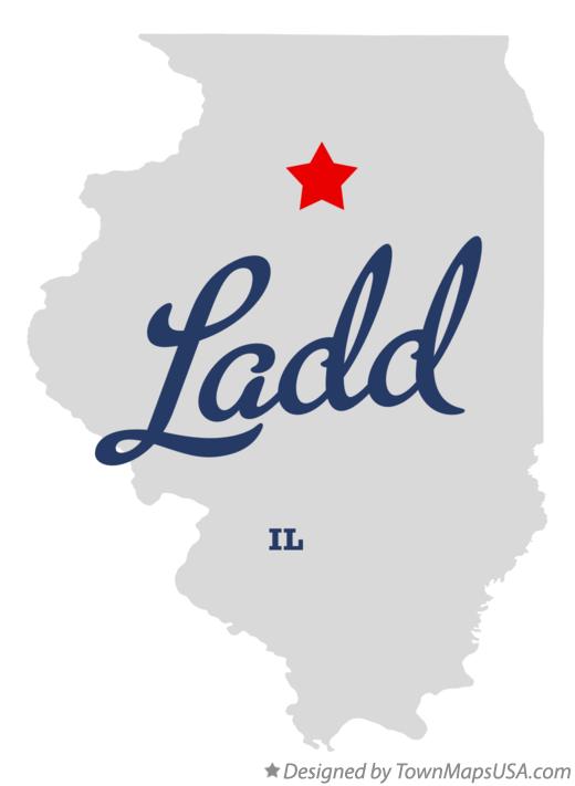 Map of Ladd Illinois IL