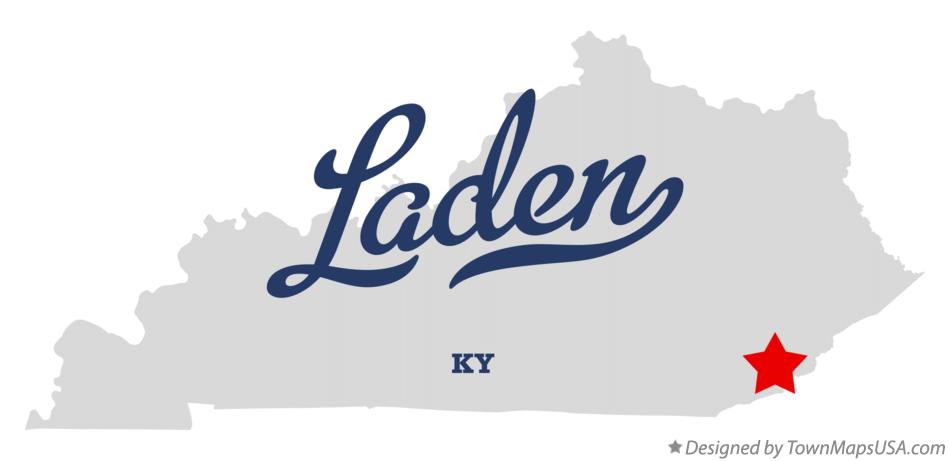 Map of Laden Kentucky KY