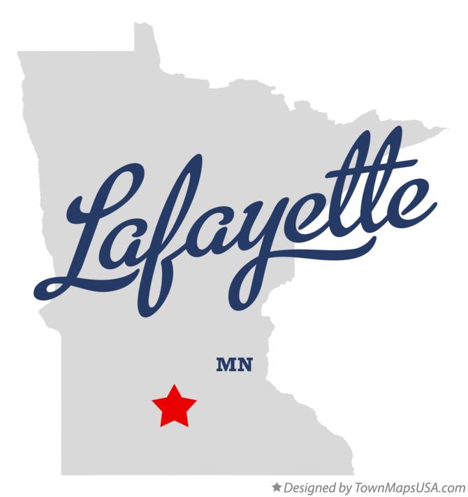 Map of Lafayette Minnesota MN