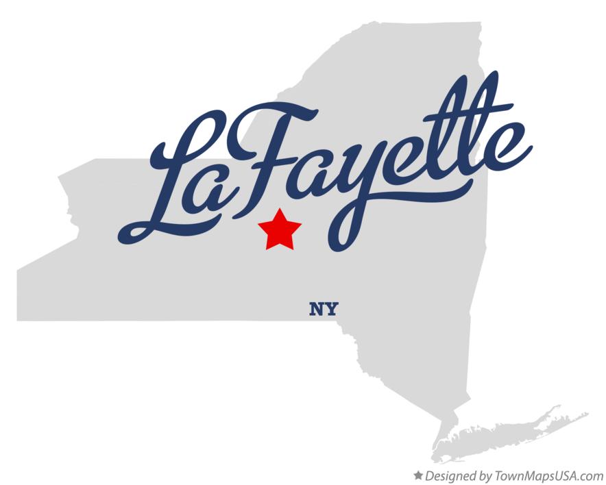 Map of LaFayette New York NY