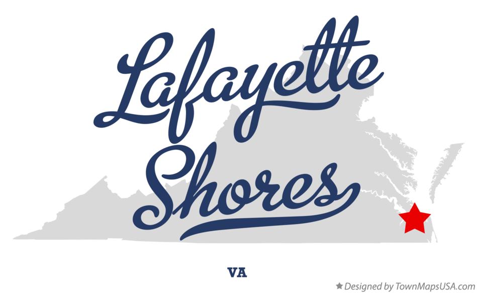 Map of Lafayette Shores Virginia VA