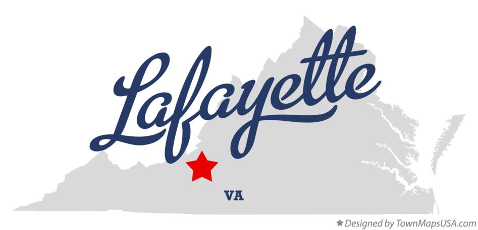 Map of Lafayette Virginia VA