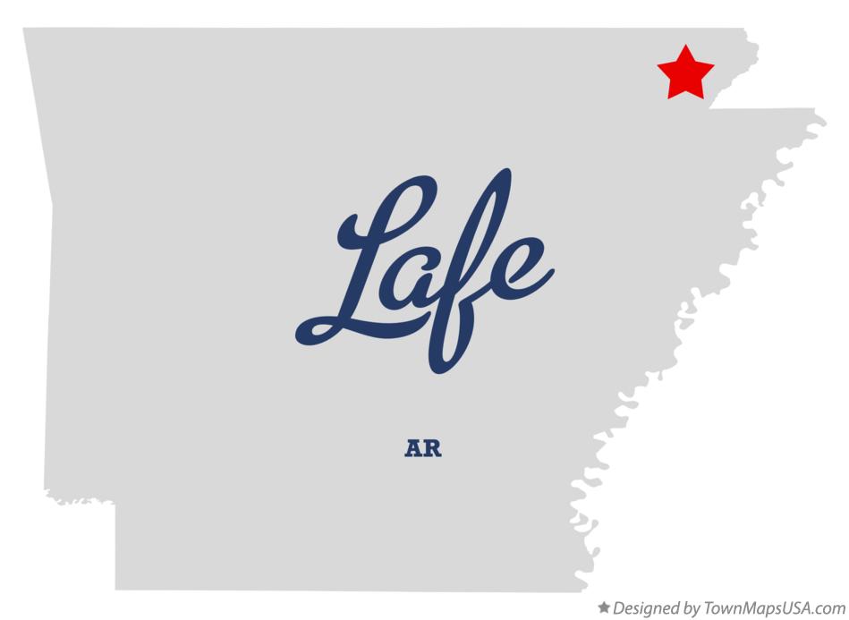 Map of Lafe Arkansas AR
