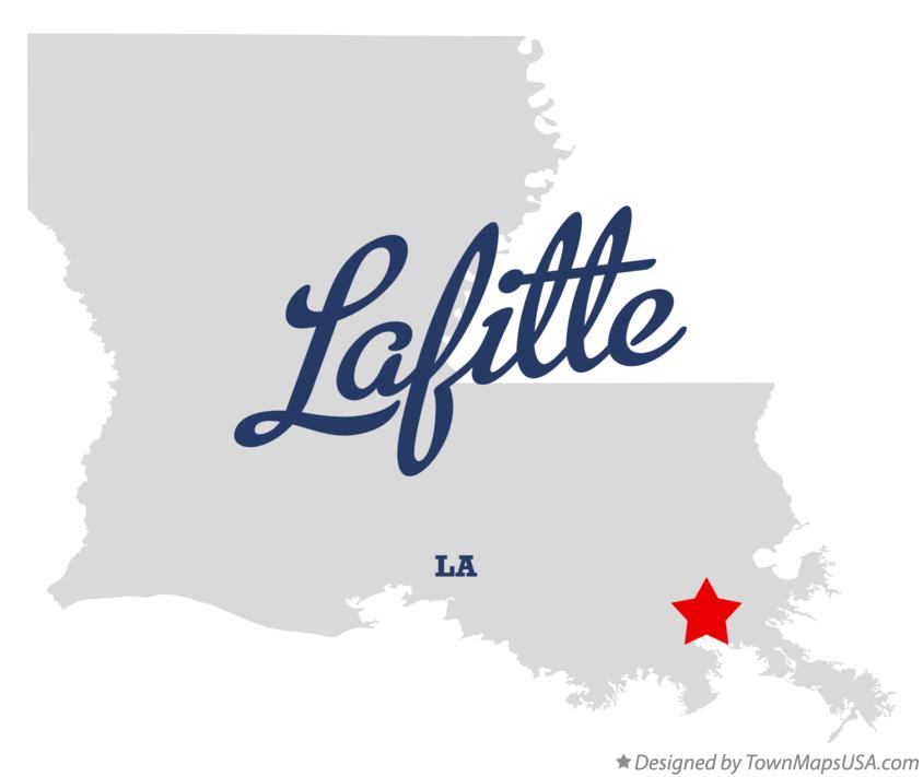 Map of Lafitte Louisiana LA