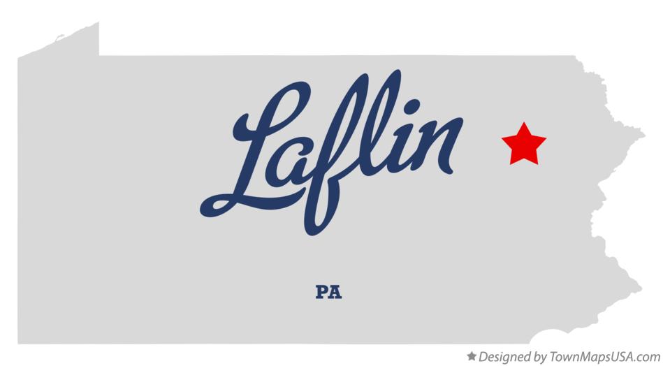 Map of Laflin Pennsylvania PA
