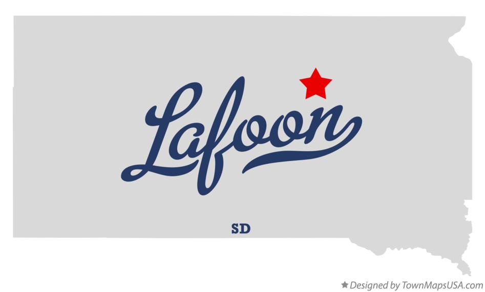Map of Lafoon South Dakota SD