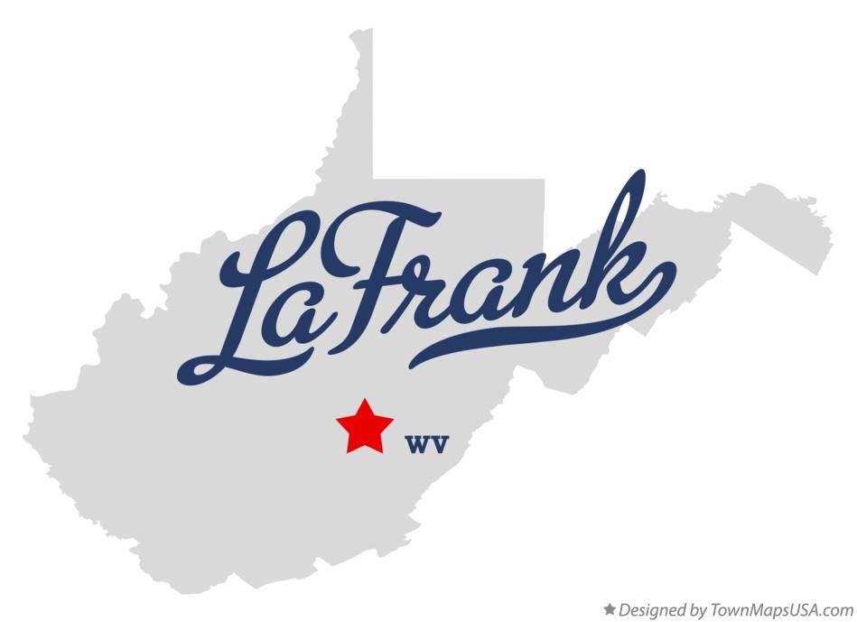 Map of LaFrank West Virginia WV