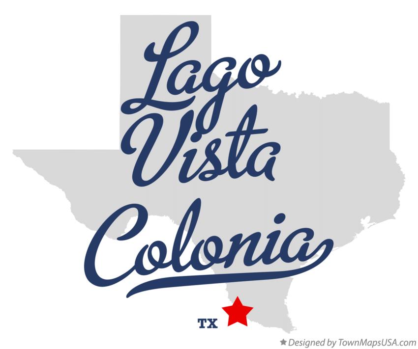 Map of Lago Vista Colonia Texas TX