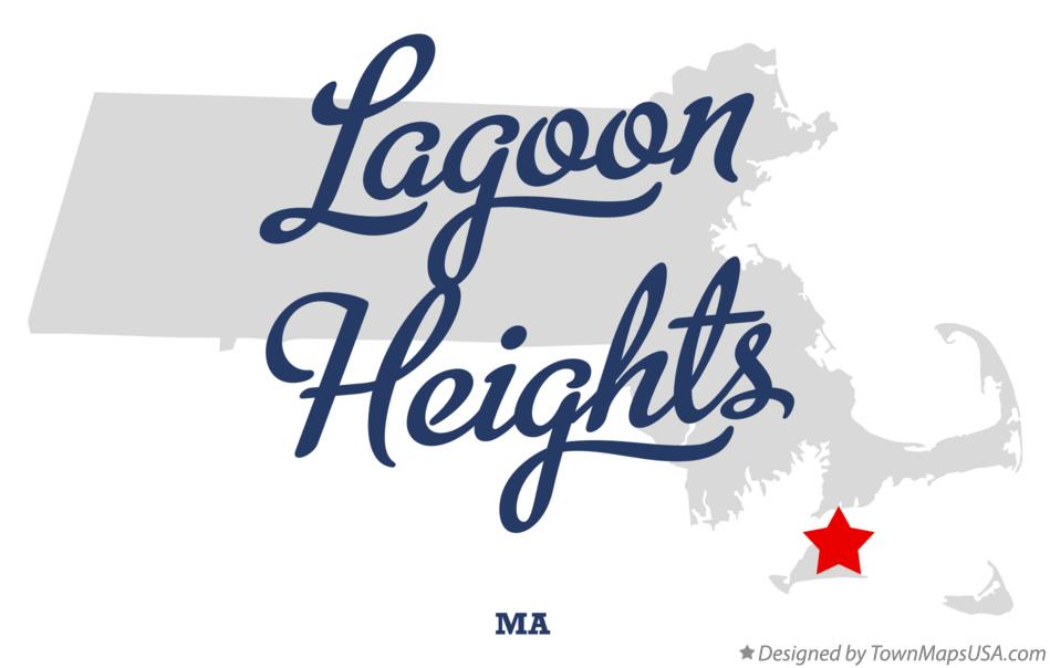 Map of Lagoon Heights Massachusetts MA