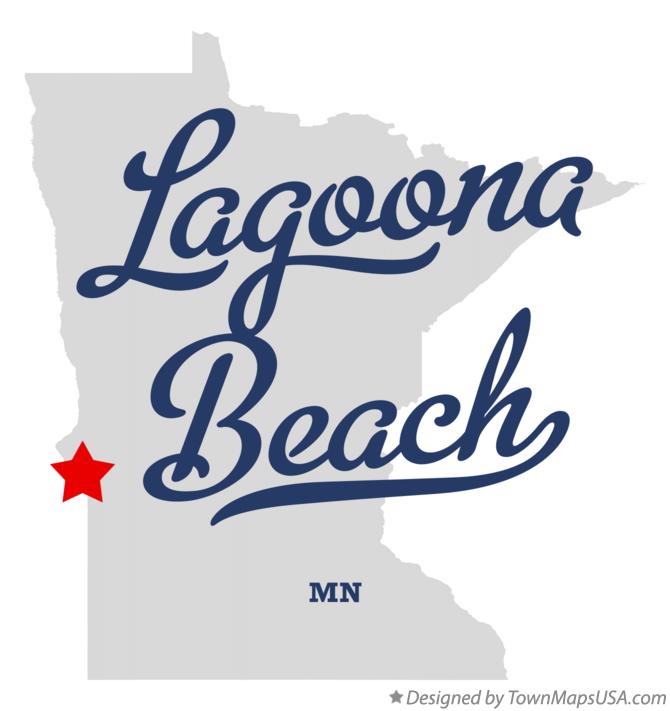 Map of Lagoona Beach Minnesota MN