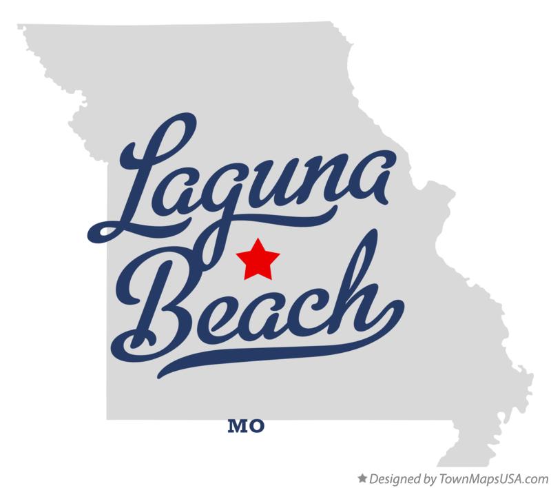 Map of Laguna Beach Missouri MO