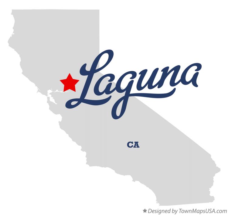Map of Laguna California CA