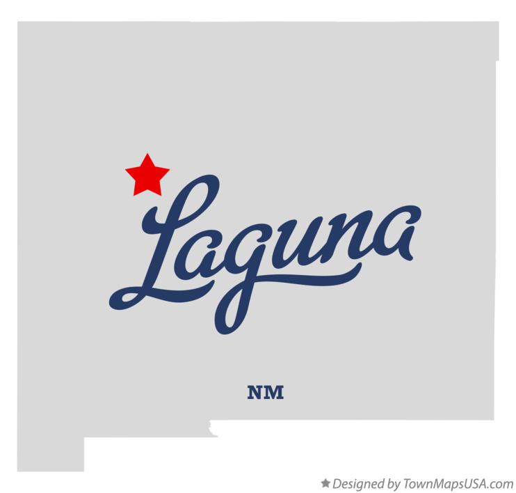 Map of Laguna New Mexico NM