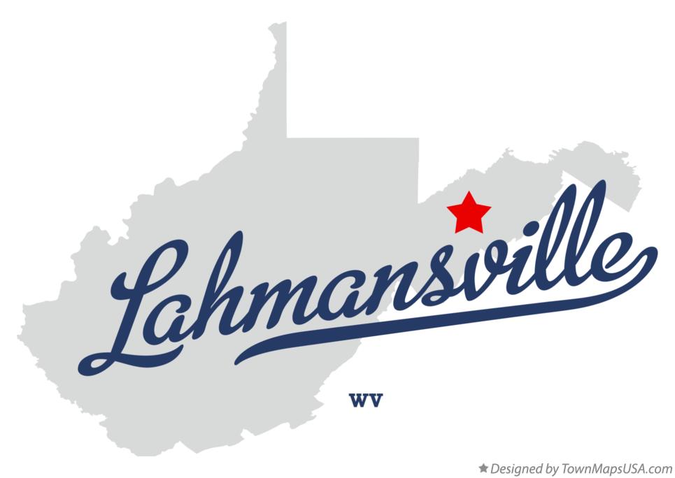 Map of Lahmansville West Virginia WV