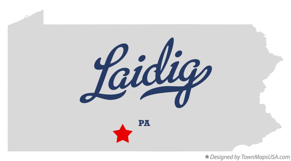 Map of Laidig Pennsylvania PA