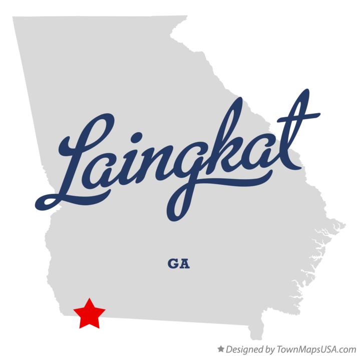 Map of Laingkat Georgia GA