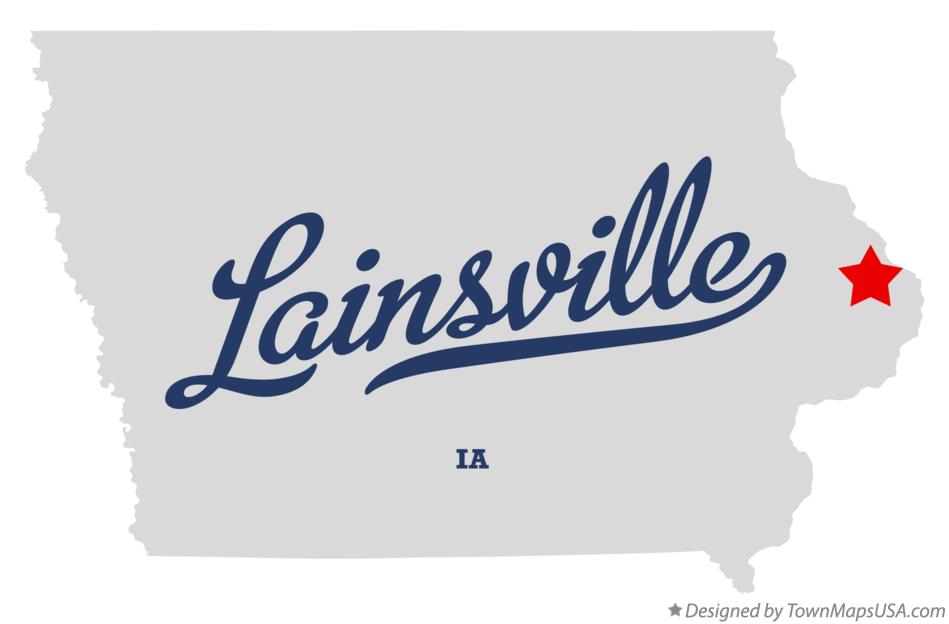 Map of Lainsville Iowa IA