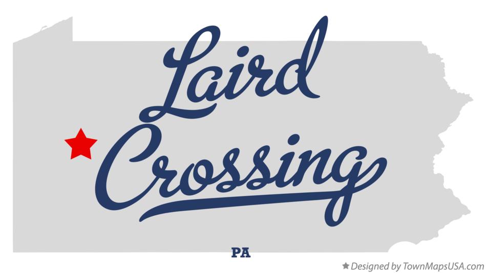 Map of Laird Crossing Pennsylvania PA