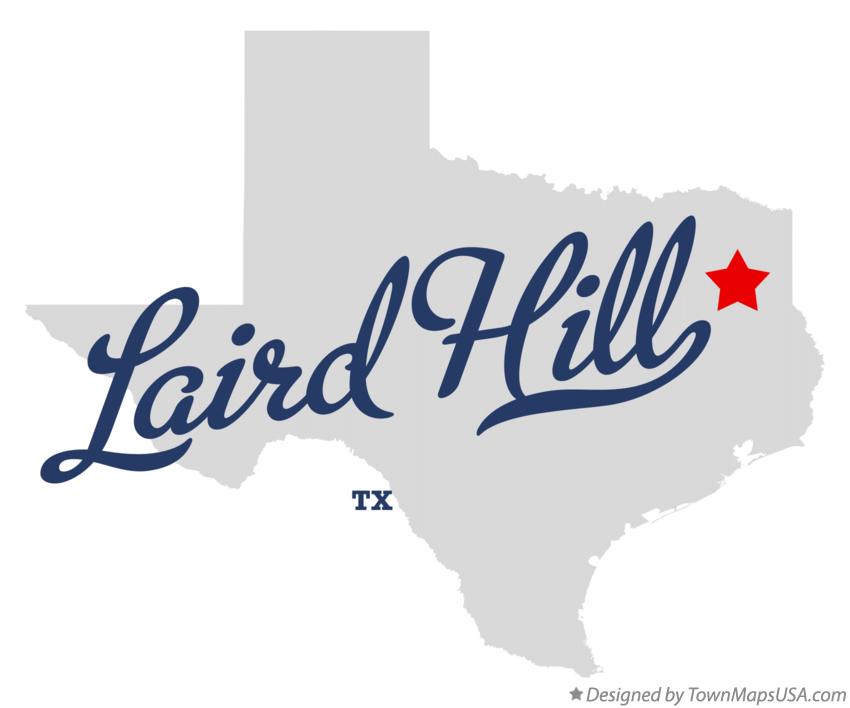 Map of Laird Hill Texas TX