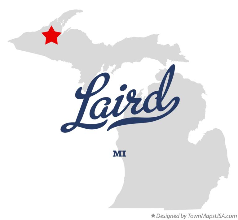 Map of Laird Michigan MI
