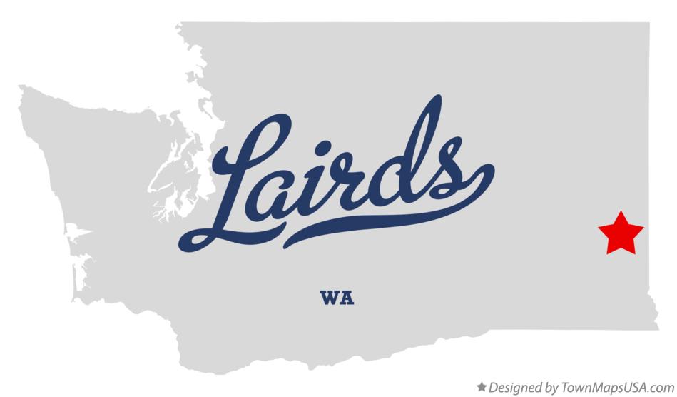 Map of Lairds Washington WA