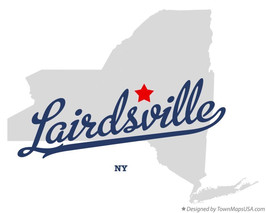 Map of Lairdsville New York NY