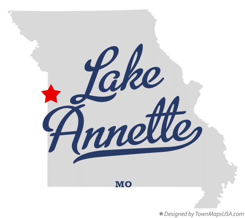 Map of Lake Annette Missouri MO