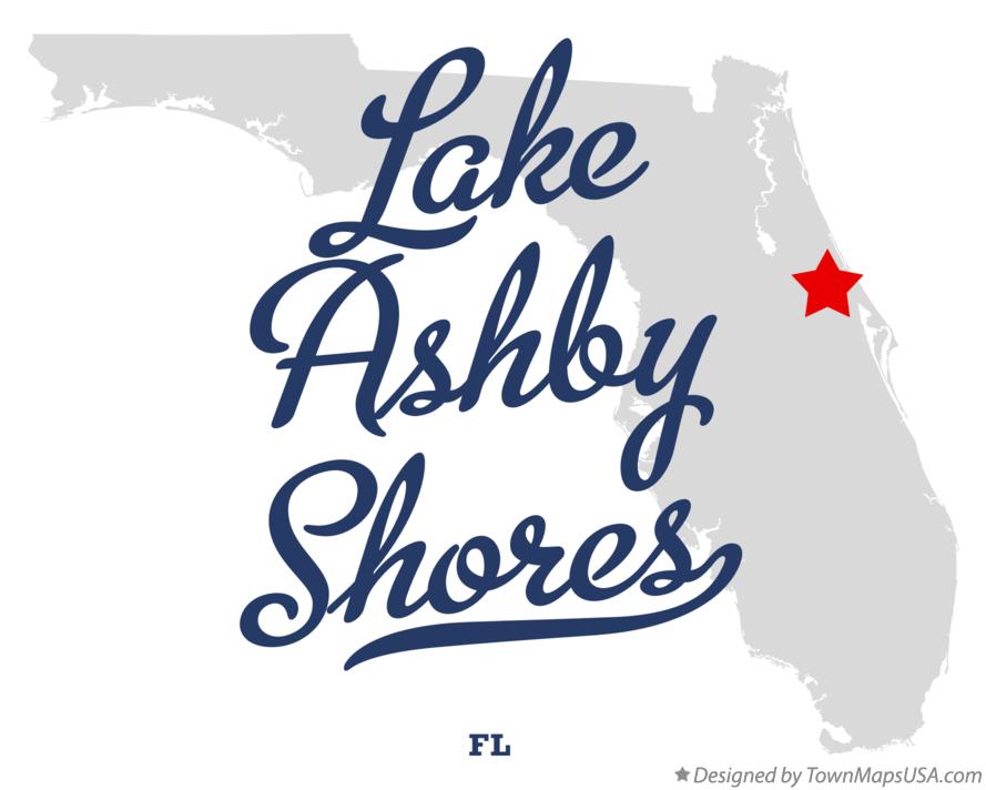 Map of Lake Ashby Shores Florida FL