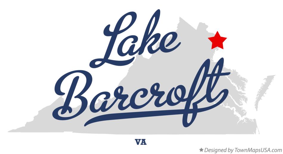 Map of Lake Barcroft Virginia VA