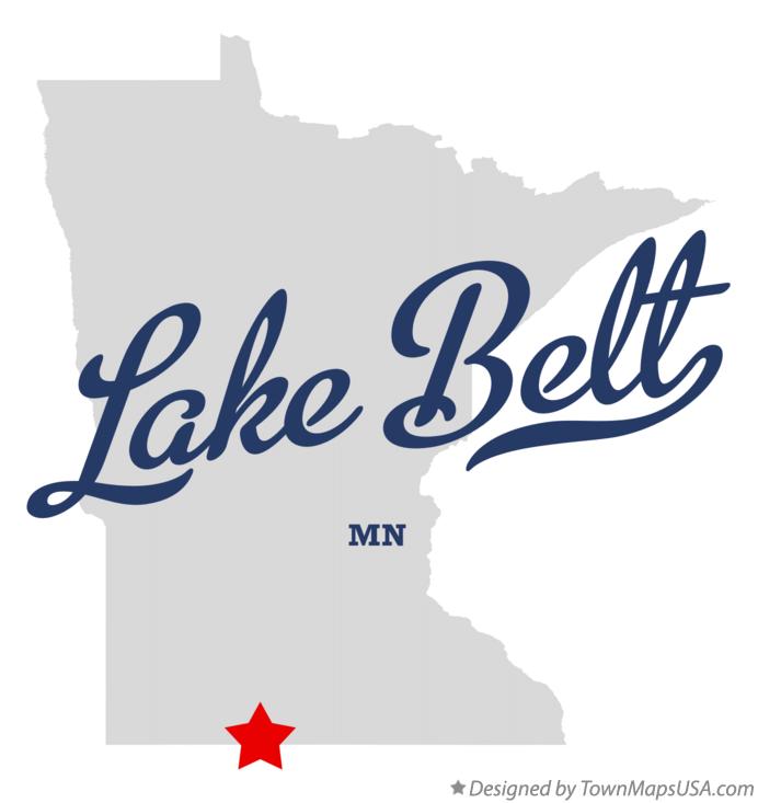 Map of Lake Belt Minnesota MN