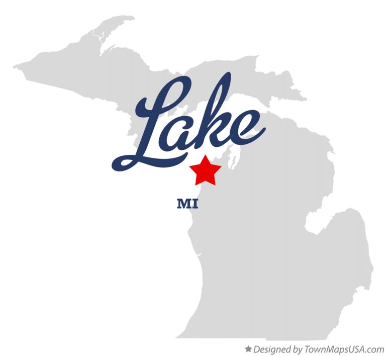 Map of Lake Michigan MI