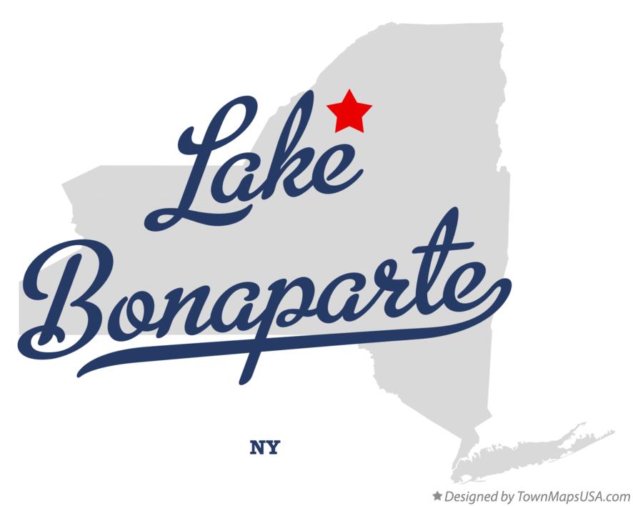 Map of Lake Bonaparte New York NY