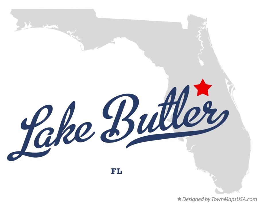 Map of Lake Butler Florida FL