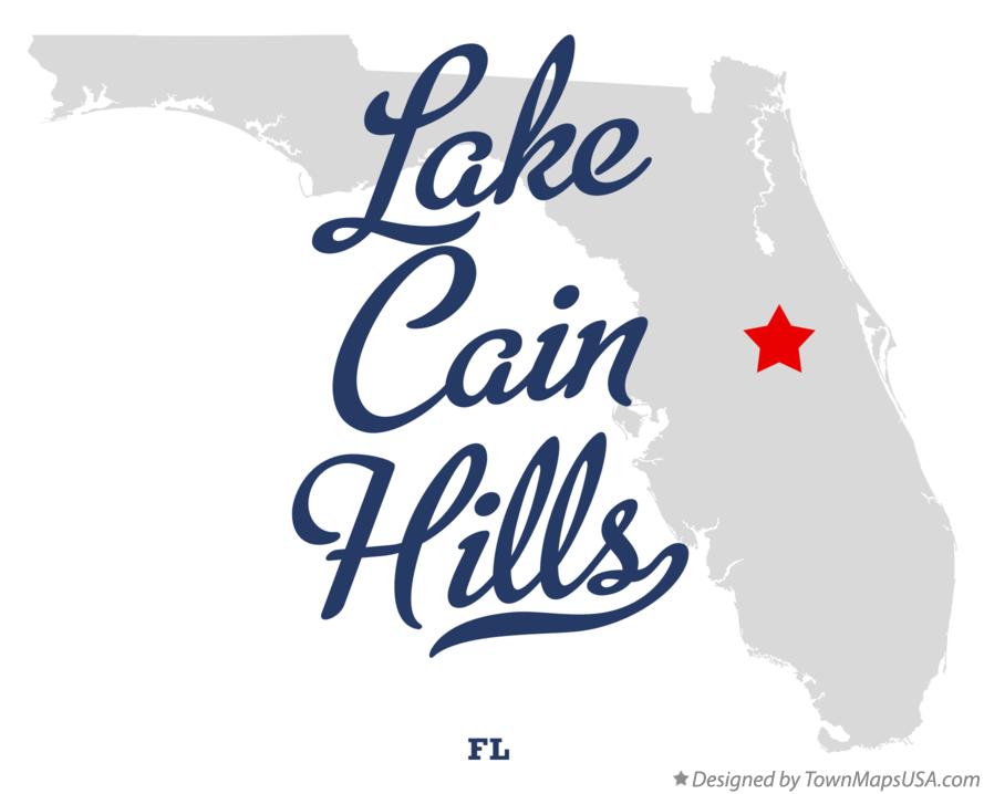 Map of Lake Cain Hills Florida FL