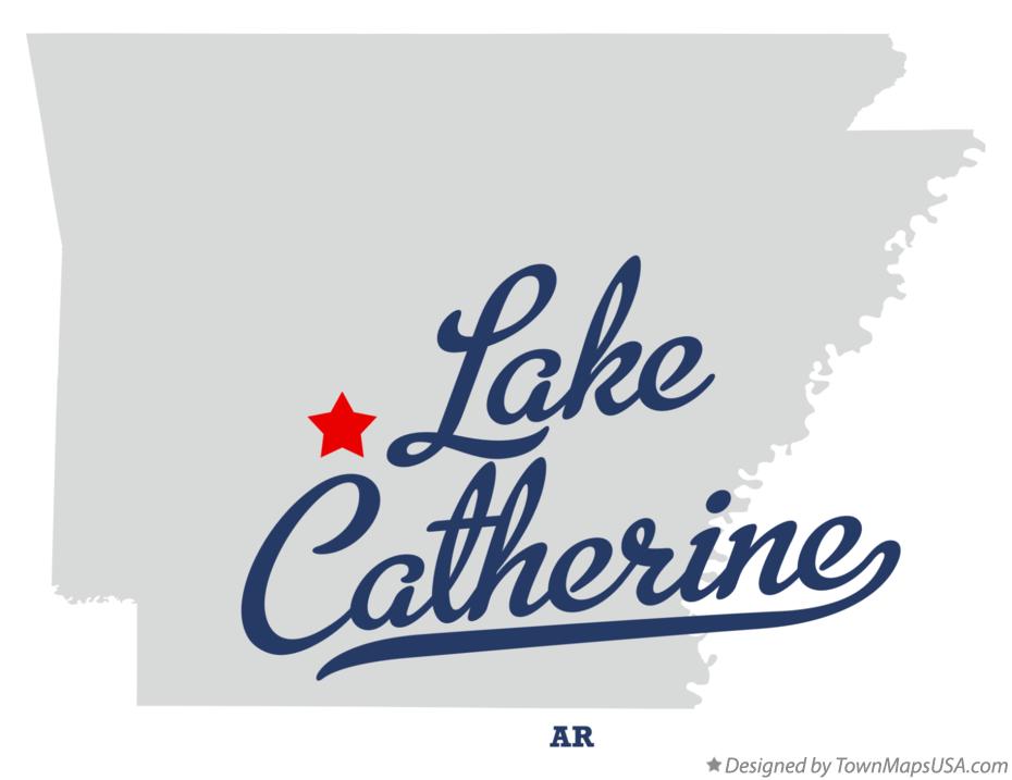 Map of Lake Catherine Arkansas AR