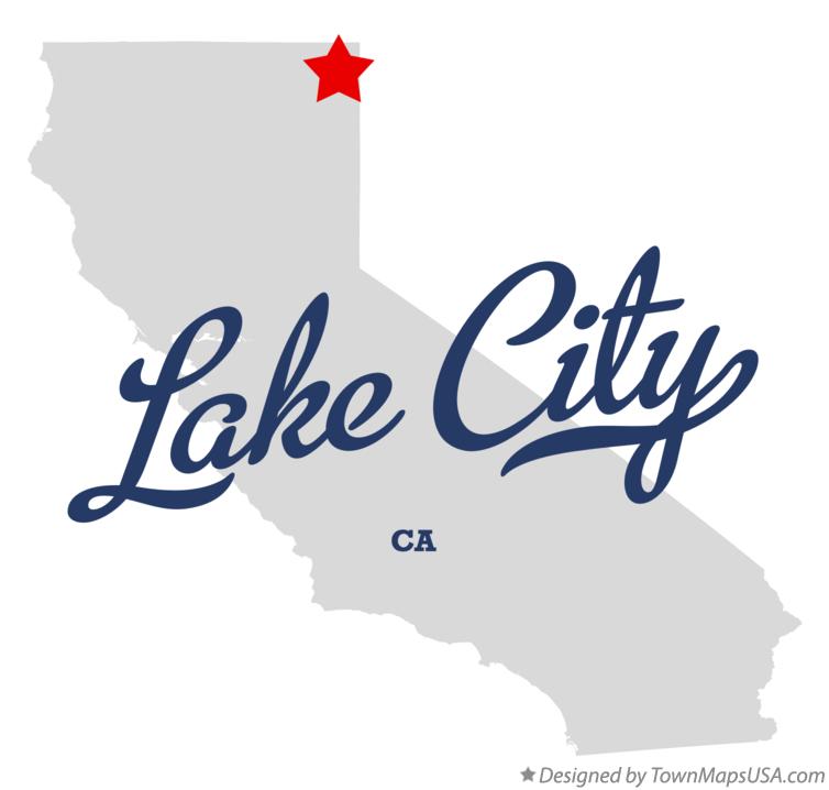 Map of Lake City California CA