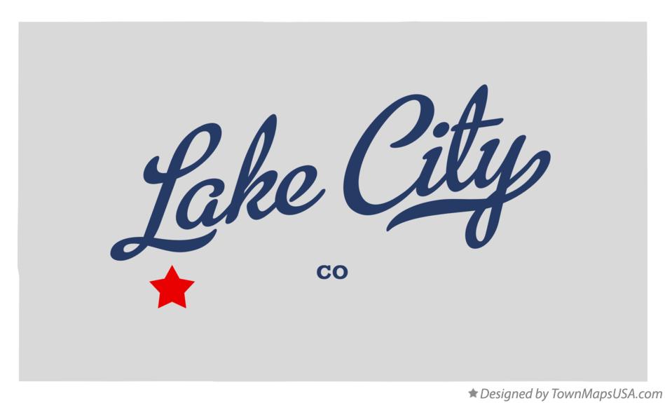 Map of Lake City Colorado CO