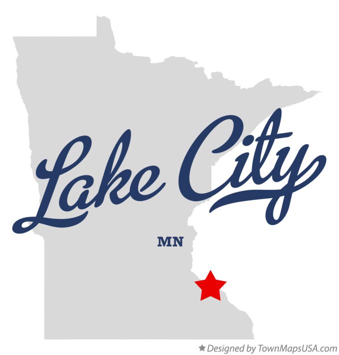 Map of Lake City Minnesota MN