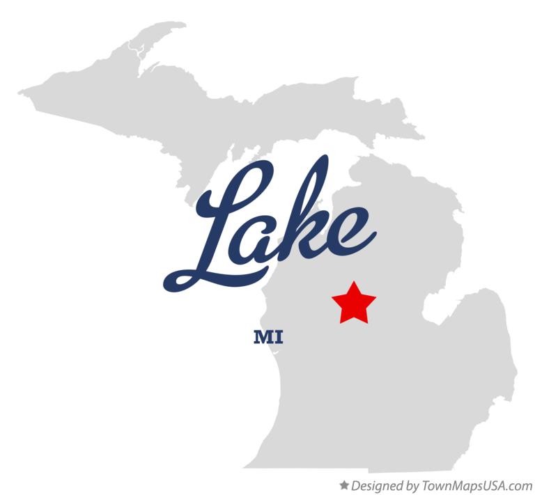 Map of Lake Michigan MI